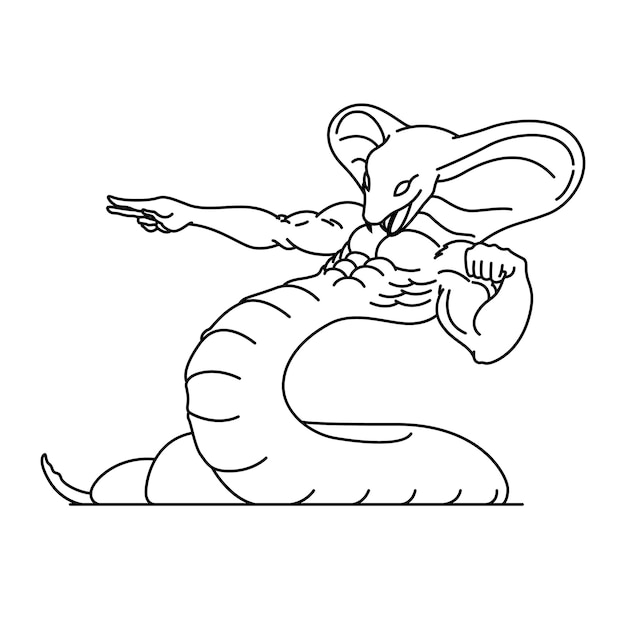 Cartoon Snake Drawing  How To Draw A Cartoon Snake Step By Step