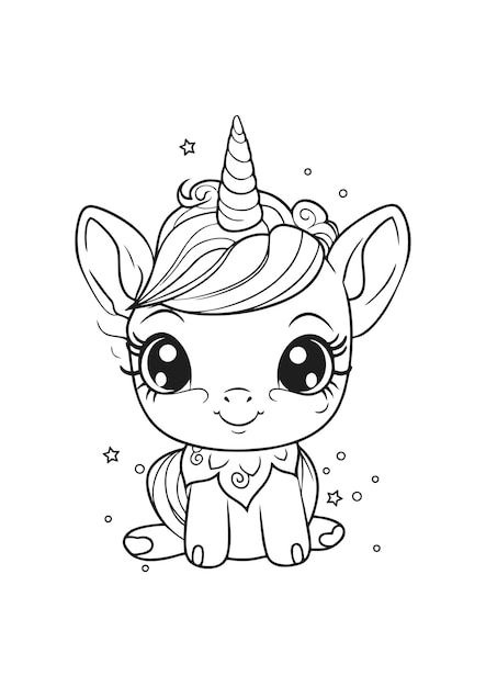 pony coloring book, little pony coloring book for kids, template, vector  illustration, line 25659996 Vector Art at Vecteezy