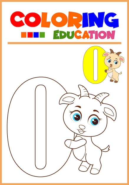 Coloring number for children39s learning