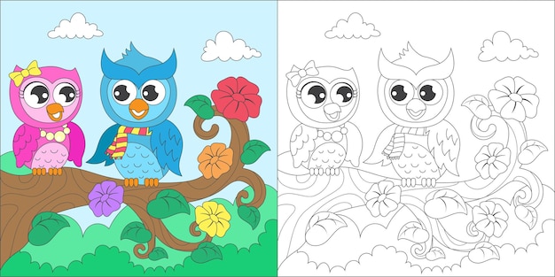 coloring owl