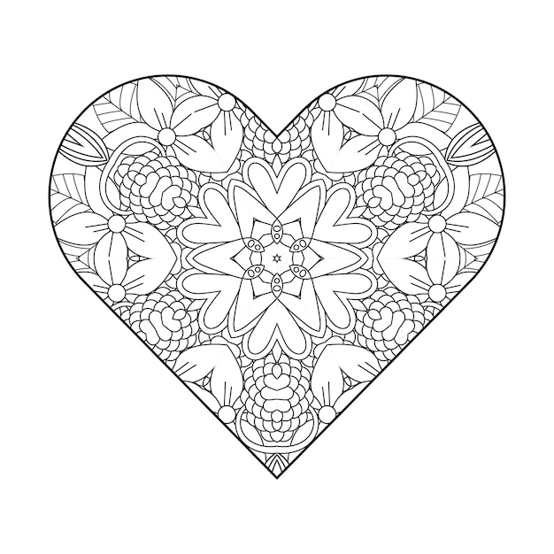 Coloring page for adults floral mandala coloring page circular mandala coloring page