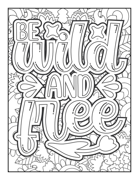 Coloring page for adults Motivational quote Inspirational quote Positive quote Affirmative quote