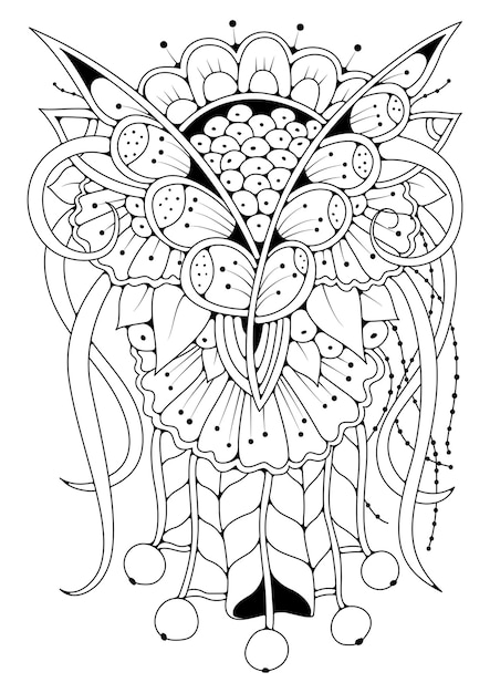 Coloring page for children and adults