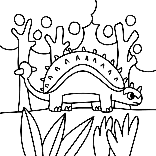 Coloring Page Dinosaurs