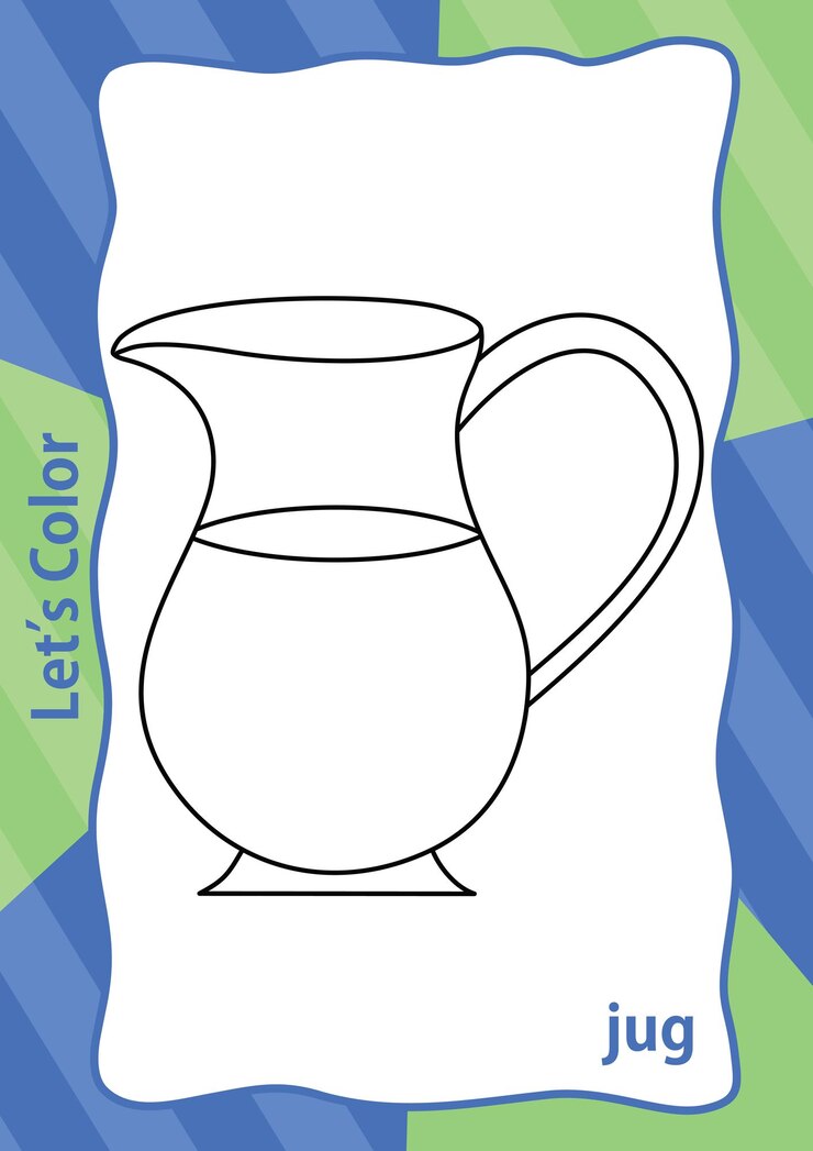 Vector 어린이를 위한 색칠 공부 페이지 만화 그림 유치원 색칠 공부 페이지 활동 워크시트