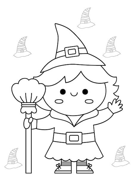 Coloring page for kids vector art