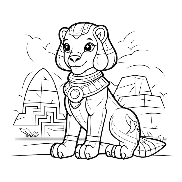 Coloring Page Outline Of cartoon dog