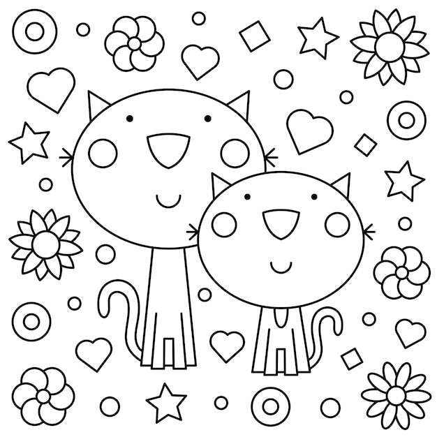 Coloring page. Vector illustration.