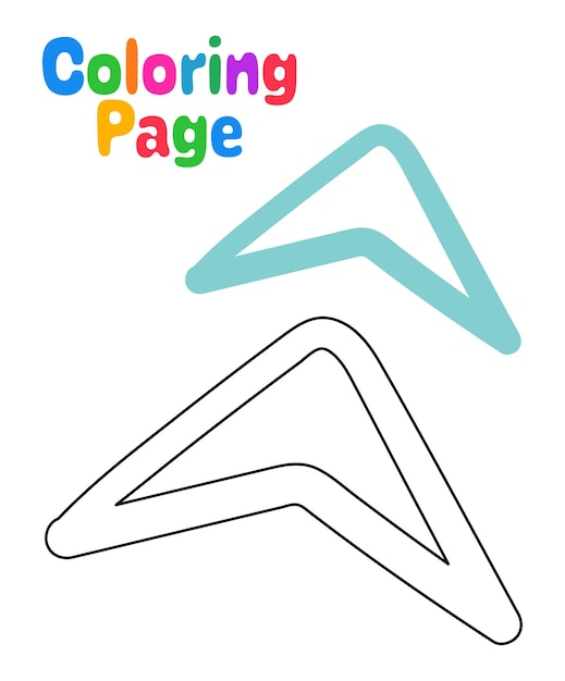 Coloring page with Arrow for kids