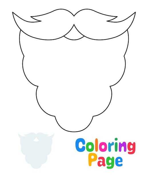 Coloring page with Beard for kids