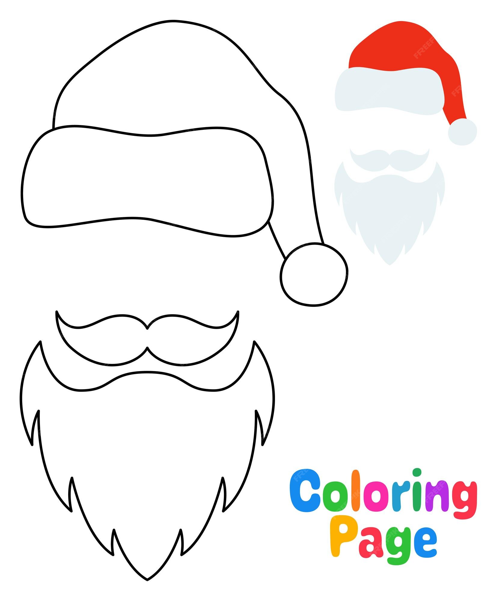 Santa Beard Template Printable Santa Beard Template Printable