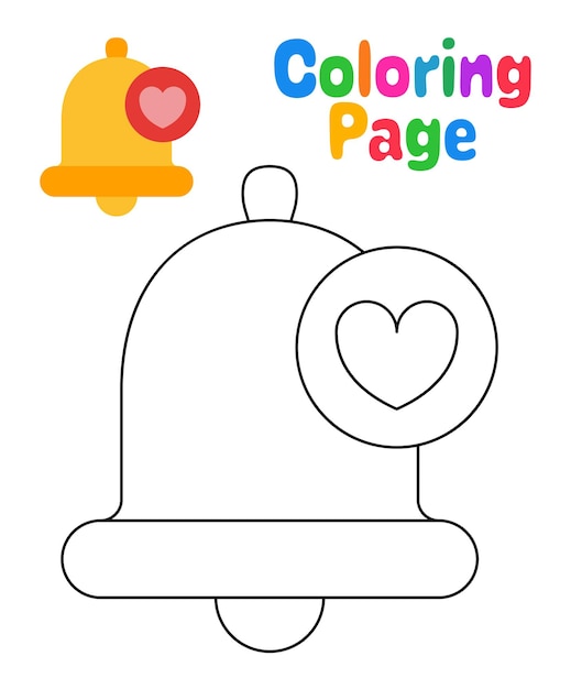 Coloring page with Bell for kids