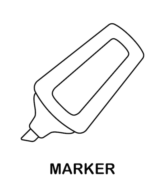 Coloring page with Marker for kids