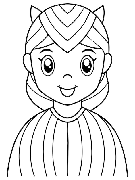 Vector coloring page