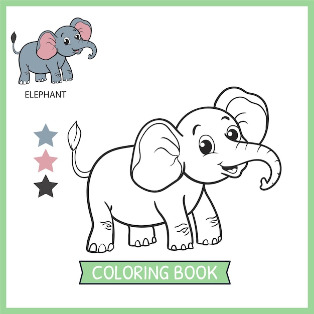 Free elephant drawing to print and color - Elephants Kids Coloring Pages-saigonsouth.com.vn