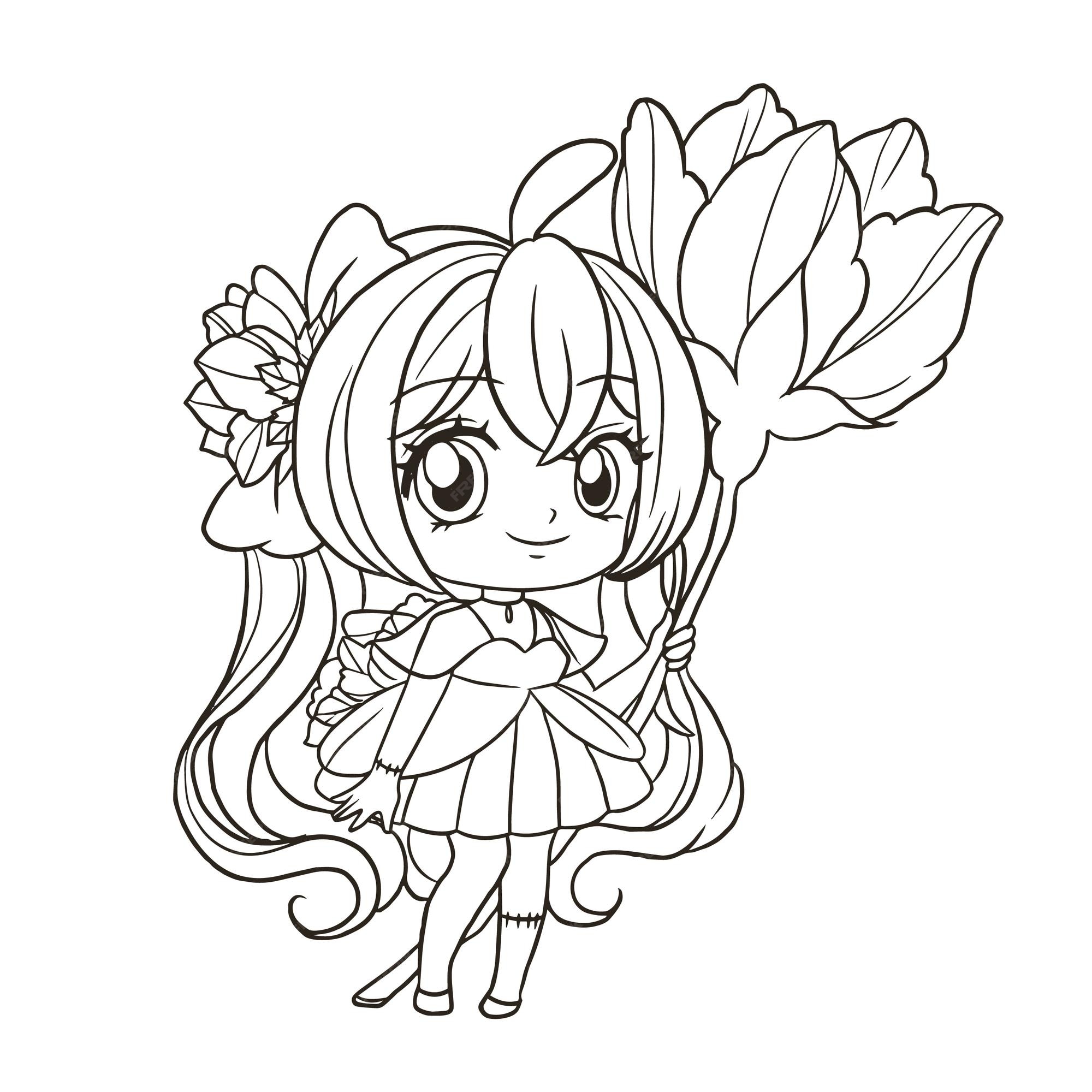 Gacha Life Coloring Pages  Chibi girl drawings, Chibi coloring pages,  Anime girl drawings