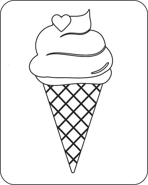 Coloring Pages Dessert for Kids