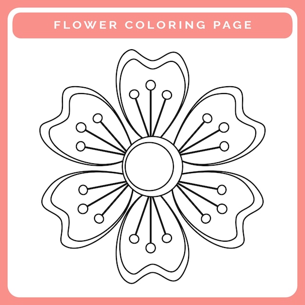 Coloring pages flowers printable