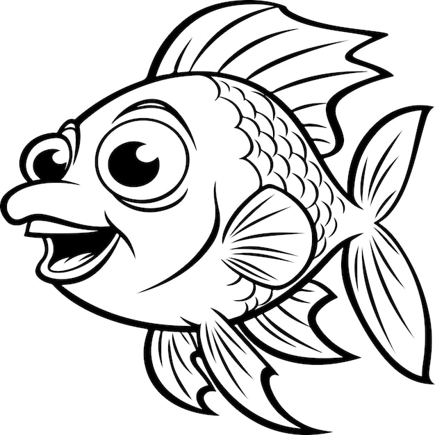 coloring pages for kids of fish