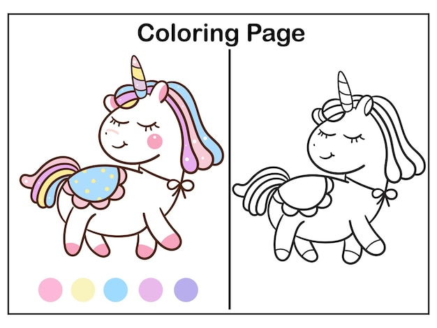 Ra unicornio Kawaii para colorir by PoccnnIndustriesPT on DeviantArt