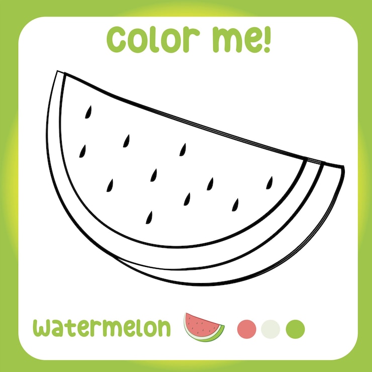 Vector 과일에 대한 색칠 공부. 어린이를 위한 교육용 인쇄용 시트. 벡터 일러스트 레이 션.