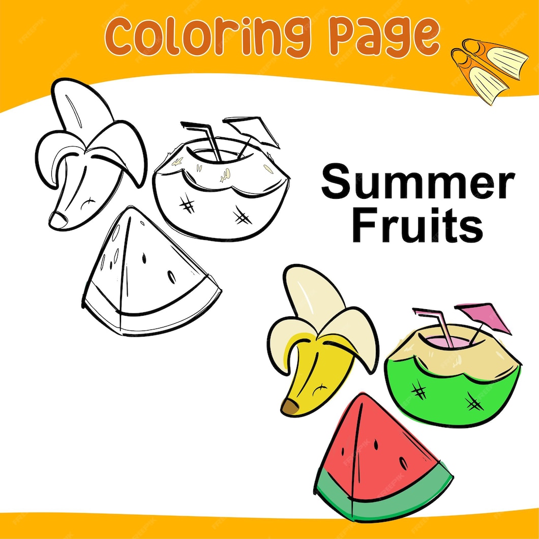 Premium Vector | Coloring worksheet page Coloring activity for children