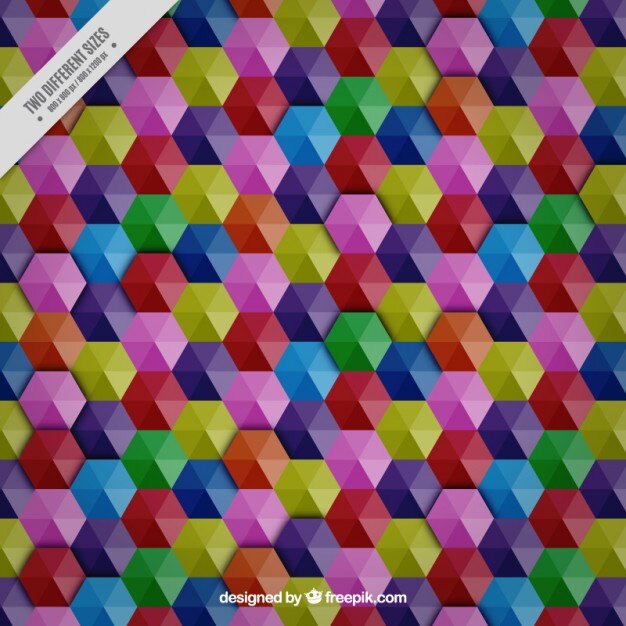 Colors diamond pattern