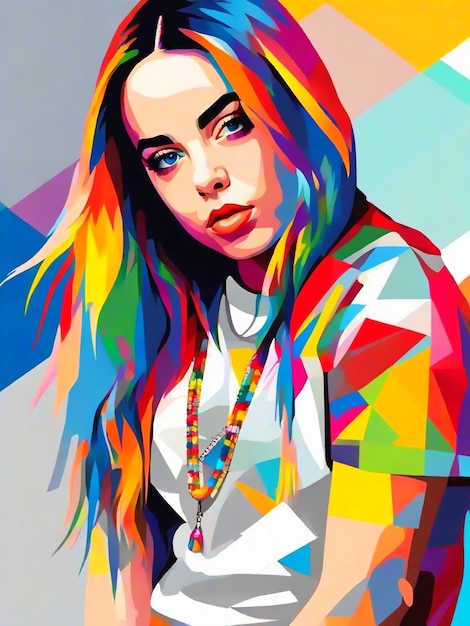 Vettore colori di feko billie eilish