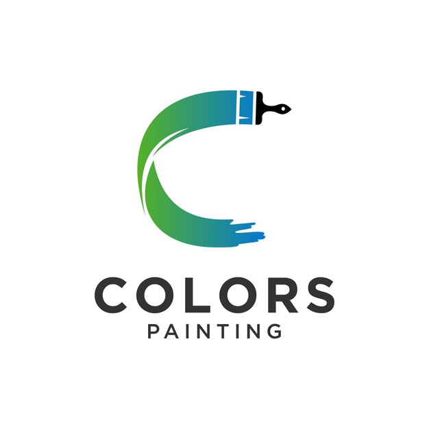 Colori pittura logo design