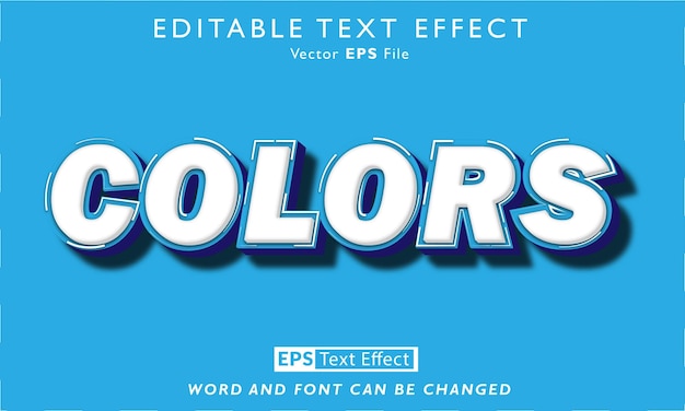 Colors text effect