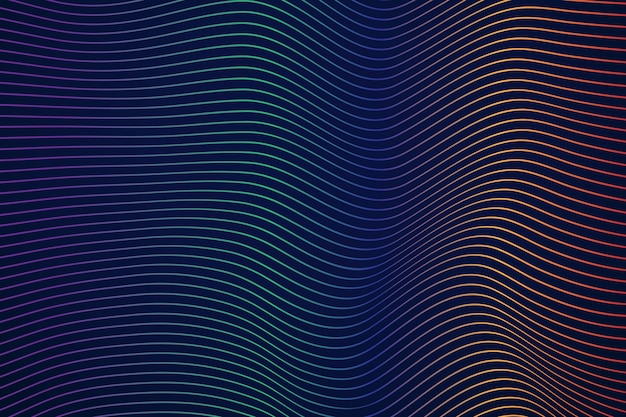 Colors of wavy lines abstract background wallpaper