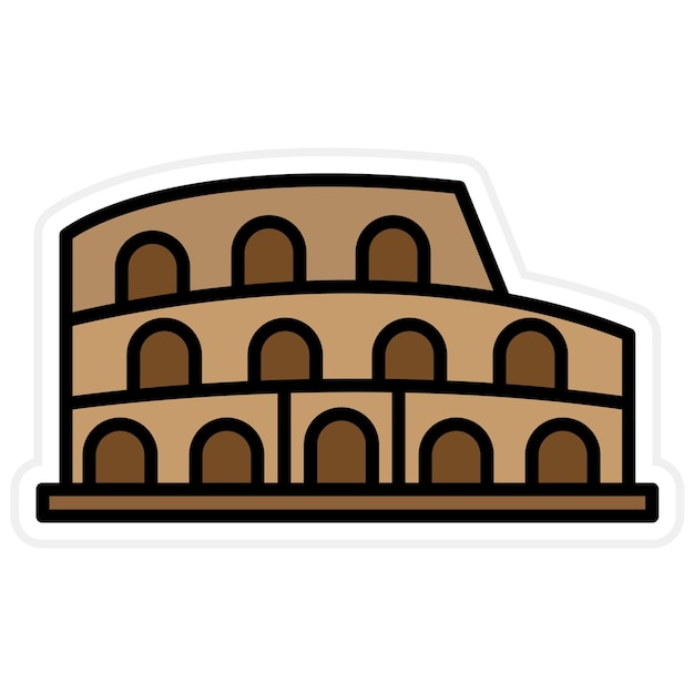 Colosseum icon vector image Can be used for Ancient Civilization