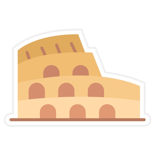 Vector colosseum icon vector image can be used for landmarks