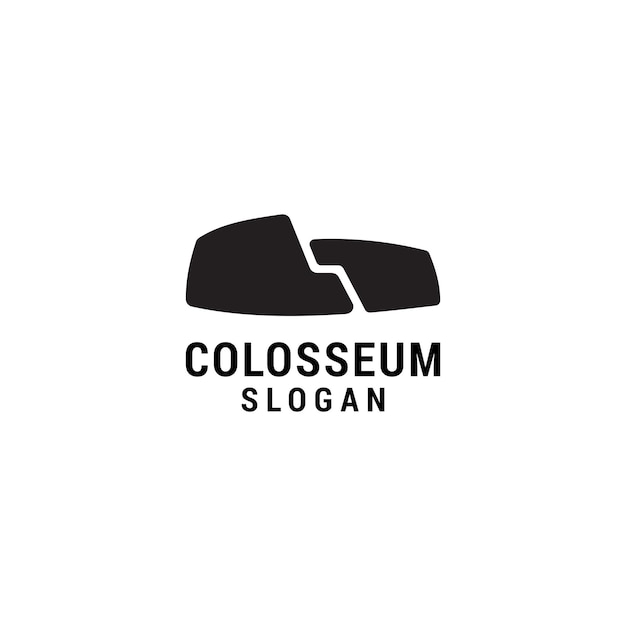 コロッセオのロゴアイコンデザインテンプレート高級プレミアムベクトル
