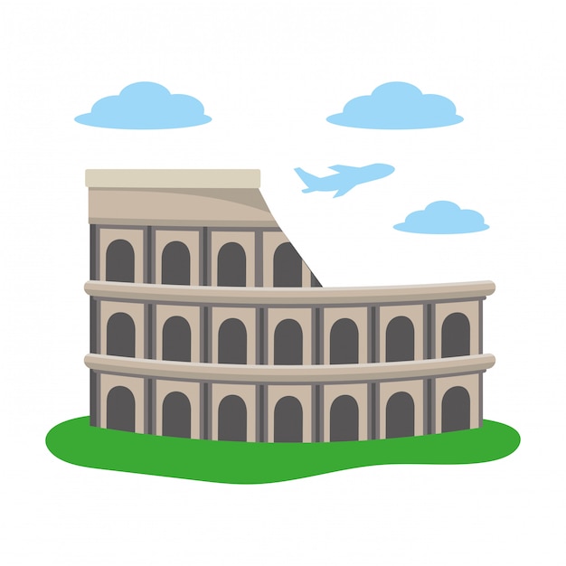 Colosseum structuur pictogram