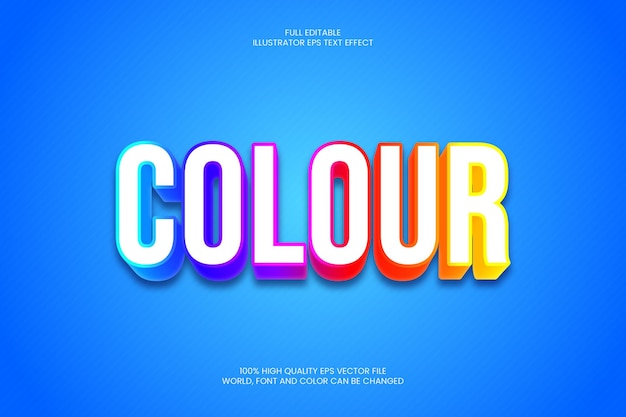 Colour Text Effect