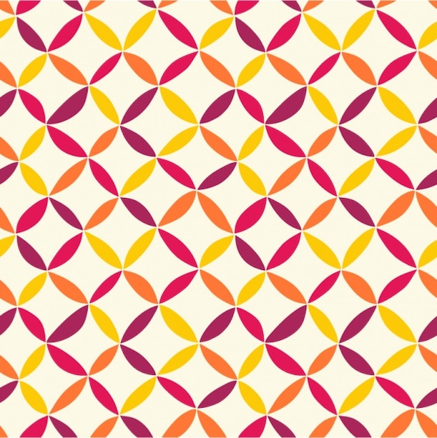 Coloured abstract shapes pattern