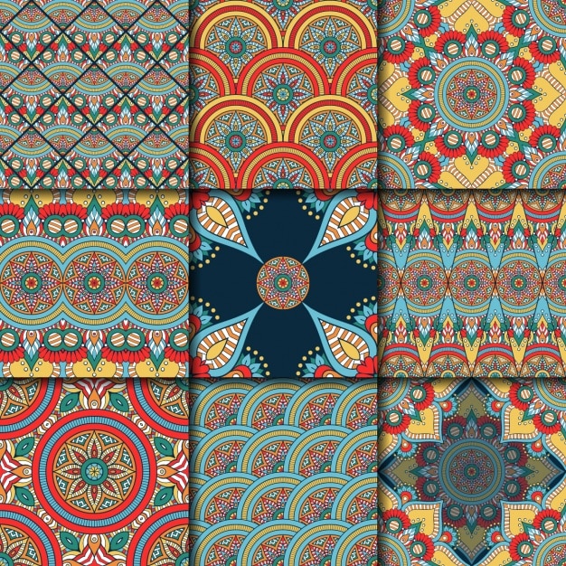 Coloured patterns collection