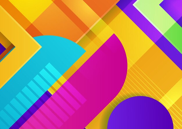 Vector colourful abstract background modern abstract covers minimal covers design colorful geometric background vector illustration