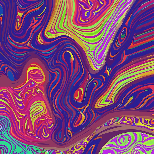 Vector colourful abstract liquid texture