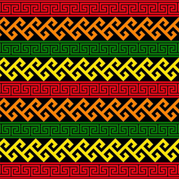 Colourful african pattern design