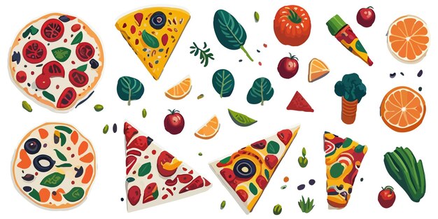 Colourful flat pizza2