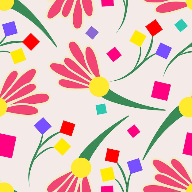 Colorful_floral_pattern_abstract_flower_vector_pattern_design_for_ladies_dress.