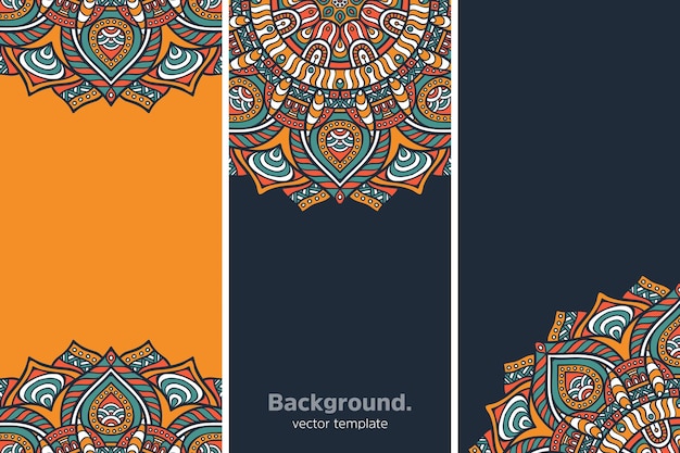 Colourful geometric floral background