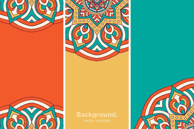 colourful geometric floral background