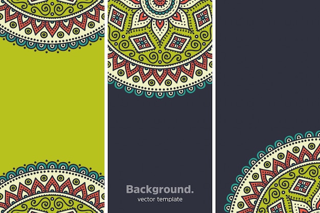 Colourful geometric floral background