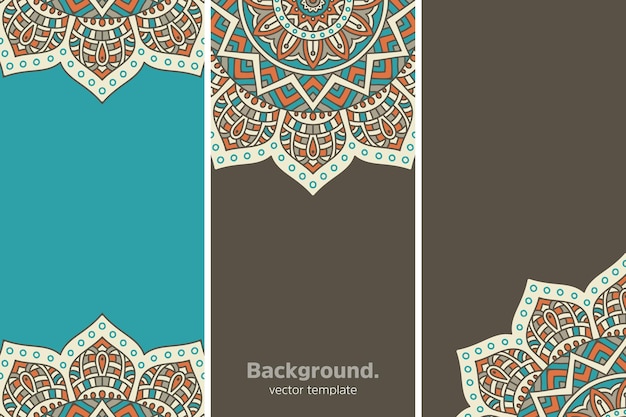 colourful geometric floral background