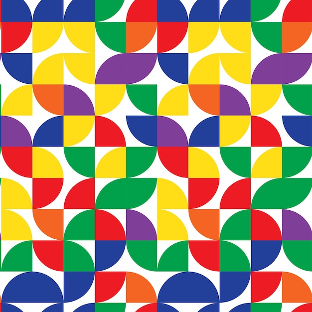 Colourful geometric pattern design