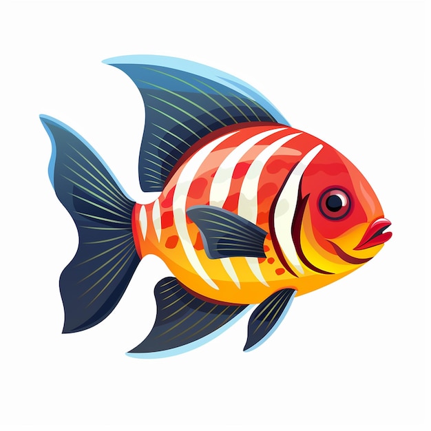 다채로운 작은 물고기 가장 다채로운 담수 물고기 물고기  클립 아트