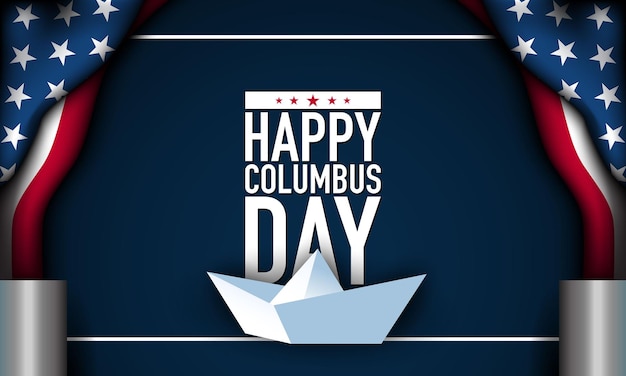 Columbus Dag Achtergrond Ontwerp